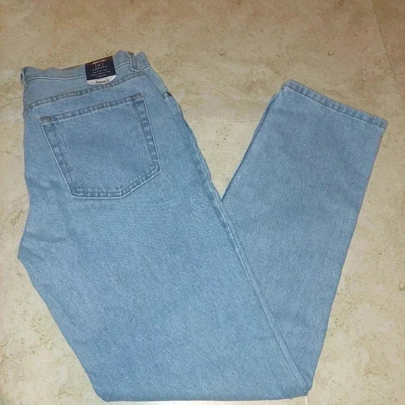 Mens George - Regular Fit Blue Denim Jeans 32x32 Light Denim - Picture 3 of 6